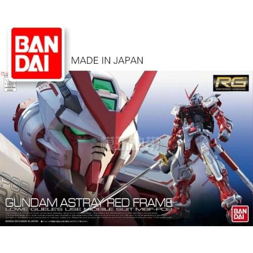 Original Gundam Model RG 1/144 ASTRAY RED FRAME Justice Freedom 00 Destiny Armor Unchained Mobile Suit Kids Toys