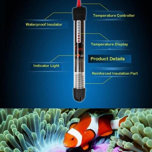 Submersible Aquarium Submersible Fish Tank Automatic Water Aquarium Heater Constant Temperature Heating Rod Aquarium Accessories