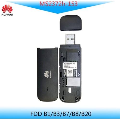 Unlocked Huawei MS2372h-153 4G LTE Industrial IoT M2M USB Dongle Support FDD B1/B3/B7/B8/B20 800/900/1800/2100/2600Mhz