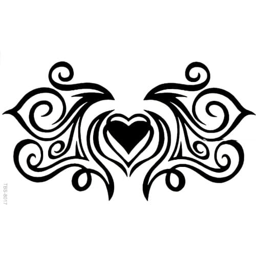 Heart Temporary Tattoo sticker Tatoo For Man Women Waterproof Stickers tatoos make up fake tattoo sleeve Women Paste stickers