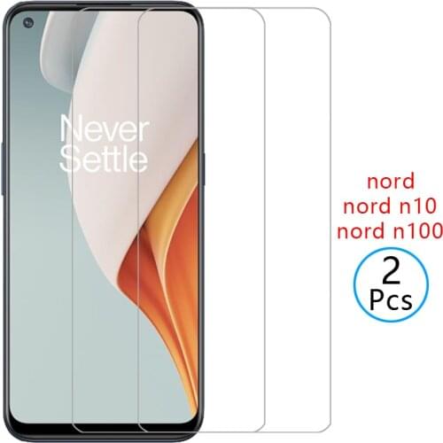 Protective tempered glass for oneplus nord n10 5g n100 screen protector one plus nordn10 nordn100 n 10 100 10n 100n oneplusnord