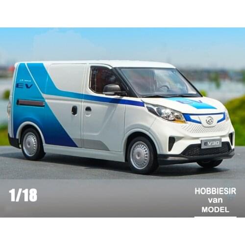1:18 MAXUS EV30 electric commercial vehicle transport alloy car model diecast metal van toys collection souvenir adult kids gift