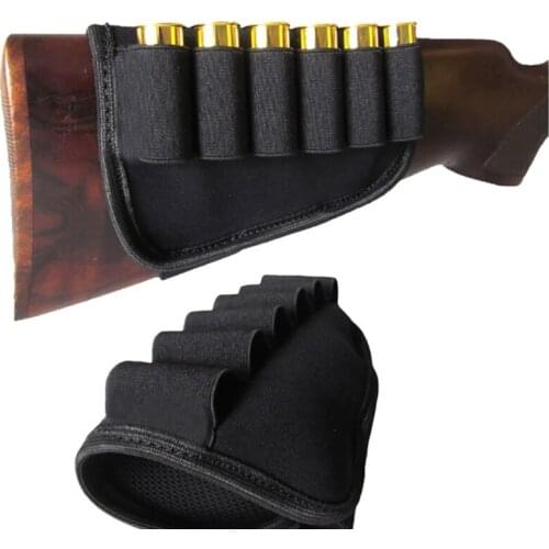 1 PC Hunting Rifle Basic Buttstock Bullets Shell Holder Rear Tactical Equipment Bag Gun Accessories