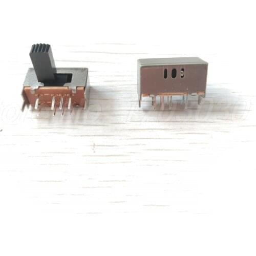 10Pcs x Panel PCB 8 Pins 3 Position 2P3T DP3T Slide Switch Side Knob 0.5A 50V DC