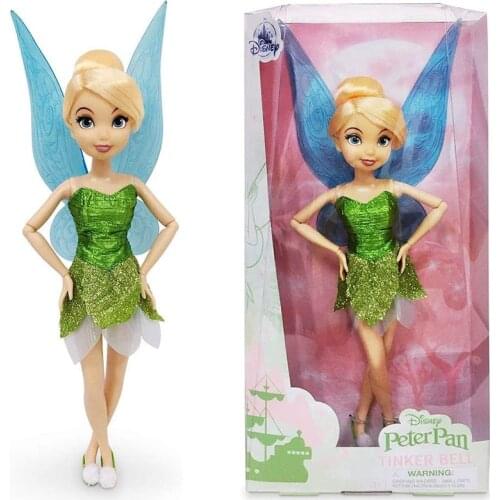 30Cm/Pcs Disney Princess Disney Tinker Bell Classic Disney Doll Peter Pan Anime Figure Peluches Disney Toys For Girls Kids Toys