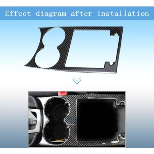 For Porsche Macan Accessories 2017 2018 2015 2016 Interior Control Gears Shift Water Cup Panel Frame Carbon Fiber 3D Stickers