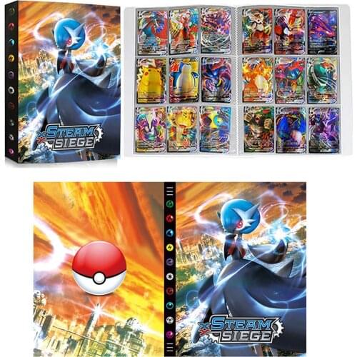 Anime Pokemon Album 9 Pocket 432 Card Pokémon Playing Game Card Collection Book Binder Holder Map Folder Loaded List Kids Toy