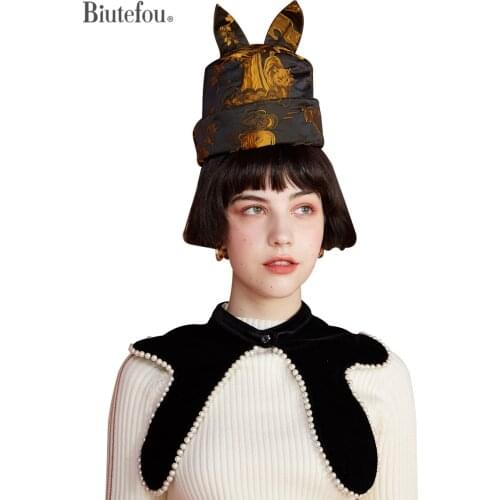 【Biutefou】Original Design Women Beaded Exquisite Velvet Collar