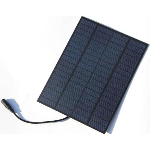 BUHESHUI 5W 18V Solar Cell Solar Module Polycrystalline PET DIY Solar Panel System For 12V Battery With DC Bus 220*165*3MM