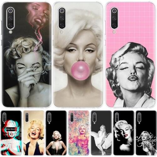 Marilyn Monroe Pin Up Girl Phone Case for Xiaomi Redmi Note 9 8 7 8A 7 7A 6A S2 K20 K30 8T 9S MI 9 8 CC9 F1 Pro Fashion Cover Ca