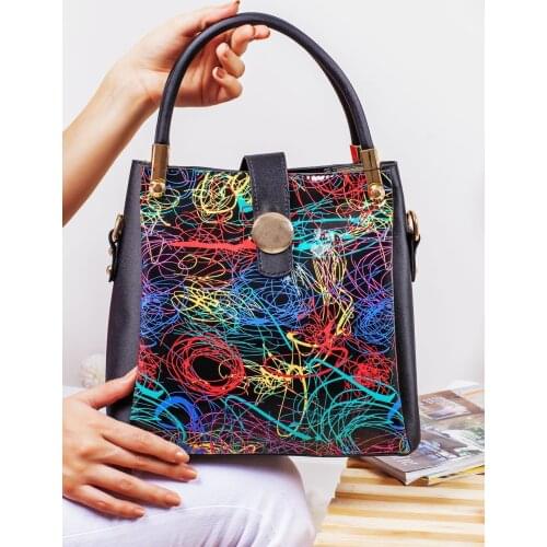 Backpack colorful sports bag casual bag casual bag women bag leather bag