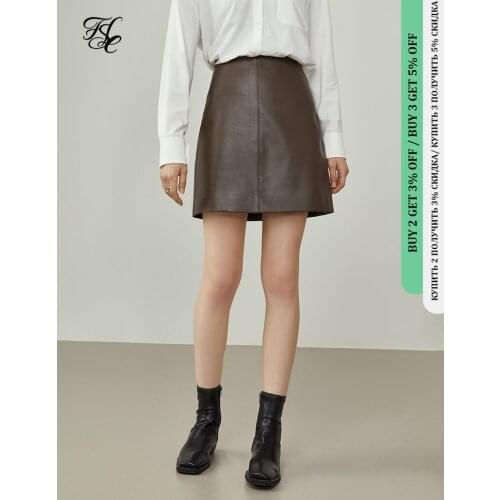 Женские кожаные юбки FANSILANEN China At AliExpress