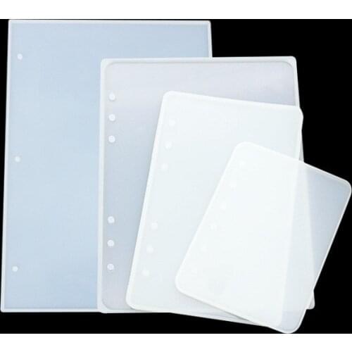 1 Pc A4 A5 A6 A7 Notebook Cover Silicone Mold for Jewelry Making Resin Mould Handmade 60 Sheets Loose Leaf DIY Epoxy Resin Molds