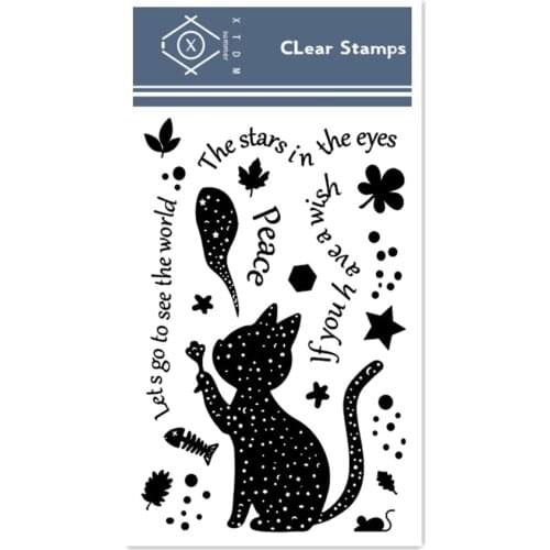 Hot selling Wolf alphabet transparent clear stamp / silicone seal roller stamp DIY scrapbook album / card production