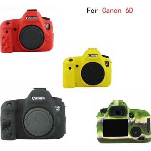Nice Soft Silicone Armor Skin DSLR Rubber Camera Protective Case Body Cover Protector Bag for Canon 6D