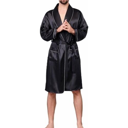 KANCOOL Men's Silk Robes