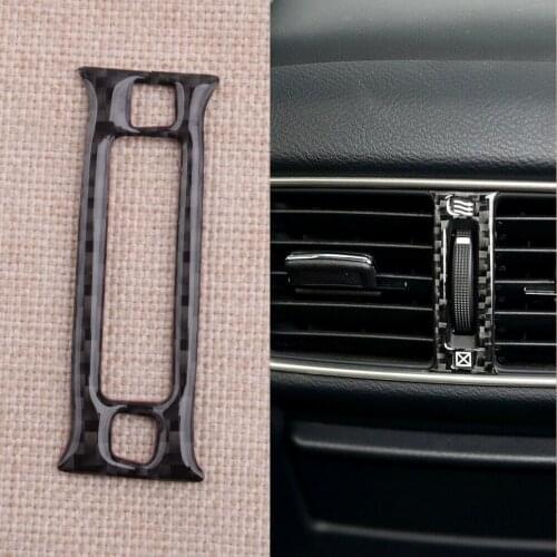 CITALL Car Rear Air Vent Outlet Trim Cover fit for Infiniti Q50 Q60 2014 2015 2016 2017 2018 2019 Carbon Fiber Interior