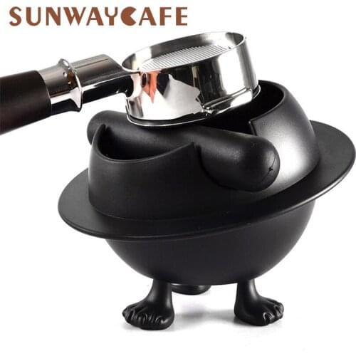 ABS Mini Espresso Knock Box Shock-absorbent Anti slip Coffee Grind Dump Bin Waste Bin Knock Bar Tools For Barista Accessories