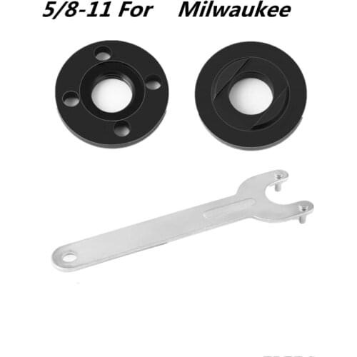 2 Pcs Angle Grinder Flange Nut W/ Wrench 5/8-11 Locking Nut Spanner Set For Makit Electric Angle Grinder Accessories