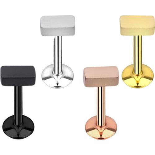 Lip Piercing Women Ear Stud Cartilage Stainless Steel Earrings Piercings Accessories Gold Color Punk Sexy Lips Jewelry