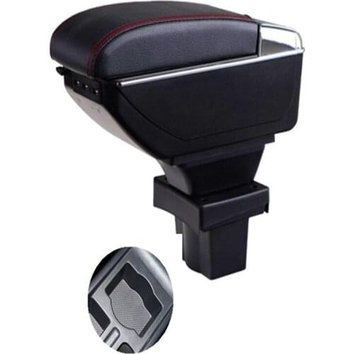 Armrest box For Skoda Yeti Octavia A5 MK2 2005-2012 Dual layer heighten central Store content storage box ashtray USB Charging