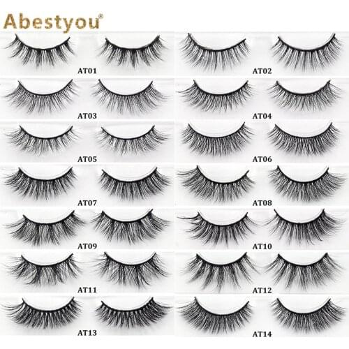 Abestyou 10/200pairs Wholesale Eyelashes Natural Long 3d Faux Mink Lashes Wholesale Makeup False Eyelashs Thick In Bulk