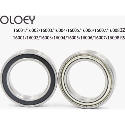 Factory Price Deep Groove Ball Bearing 16001 16002 16003 16004 16005 16006 16007 Bearing Steel Material Two-sided Metal Cover