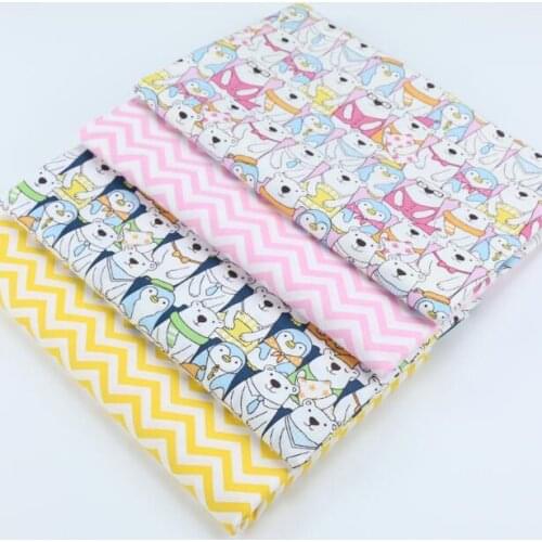 Cute Bears Animals Printed Twill Cotton Fabric for Patchwork DIY baby garment Sleeping Bag Quilt Bedding sheet By Half Meter