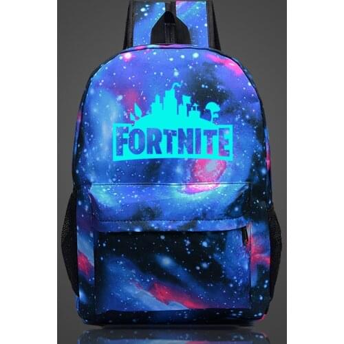Fortnite Night Luminous Backpack Men and Women Adult Schoolbag High Capacity Bag Fortnites Toys Peripheral