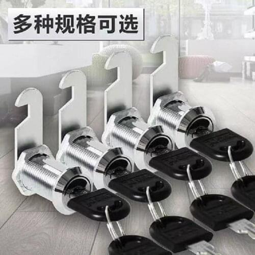 2pieces Cam Cylinder Locks Door Cabinet Mailbox Padlock Drawer Cupboard Box Lock With Iron Key For Furniture Hardware 103 Series