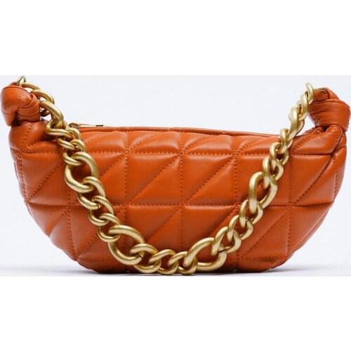 Famous Brand Shoulder Bags Female Women Handbags Thick Chain 2021 New Arrival Lady Messenger Bags Pu Leather Luxury