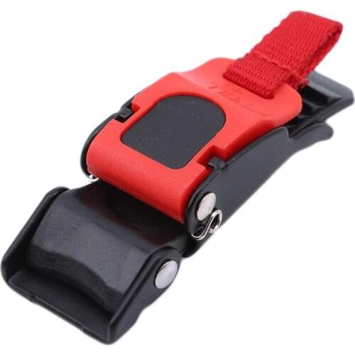 1PC Plastic Motorcycle Helmet Speed Clip Chin Strap Quick Release Pull Buckle Black + Red Motorcycle Helmet Lock(1pc sell)