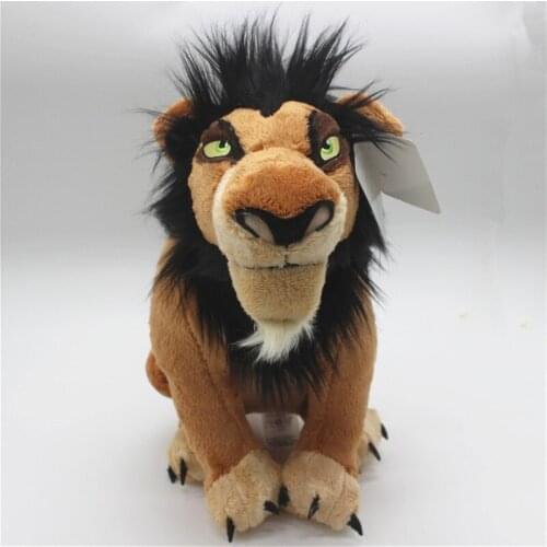 35cm High Quality Disney The Lion King Simba Scar Plush Toy Soft Stuffed Cute Animal Doll Kid Gift