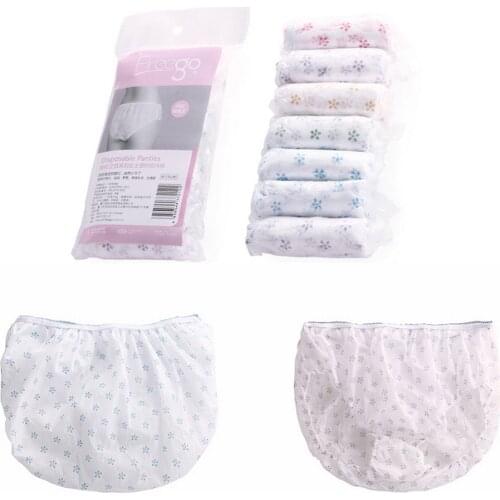7PCS Cotton Pregnant Disposable Underwear Panties Prenatal Postpartum Panties
