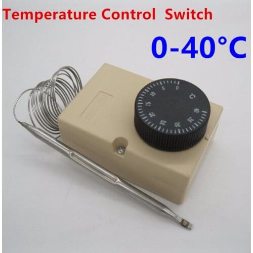 AC220V 0-40C temperature switch thermostat temperature controlled switch temperature controller Control waterproof junction box