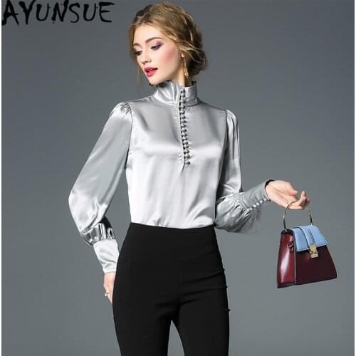 Шелковые блузки AYUNSUE China At AliExpress