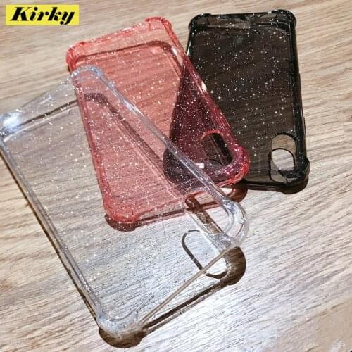 Shining Glitter Powder Phone Case For iPhone 12 11 Pro Max XR XS Max 6 8 7 Plus mini Transparent Soft Shockproof Bumper Cover