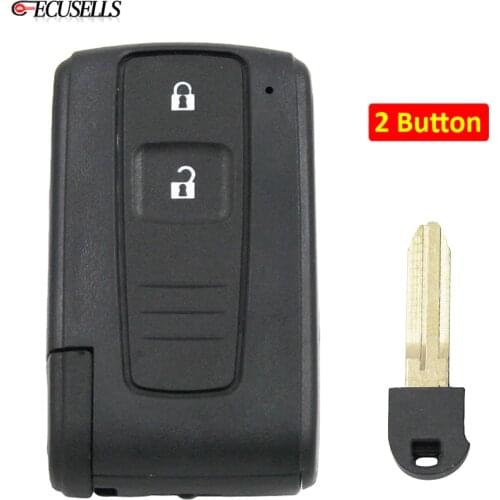 2 Button Remote Car Key Shell Case Housing Fob for Toyota Prius 2004 2005 2006 2007 2008 2009 Corolla Verso Camry without Blade