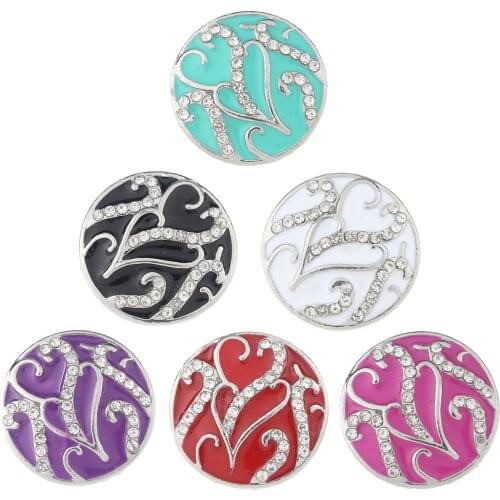 JaynaLee 18-20mm Metal Ginger Snap Button Fit Ginger Snaps Bracelets Jewelry for women men gifts GJS4955