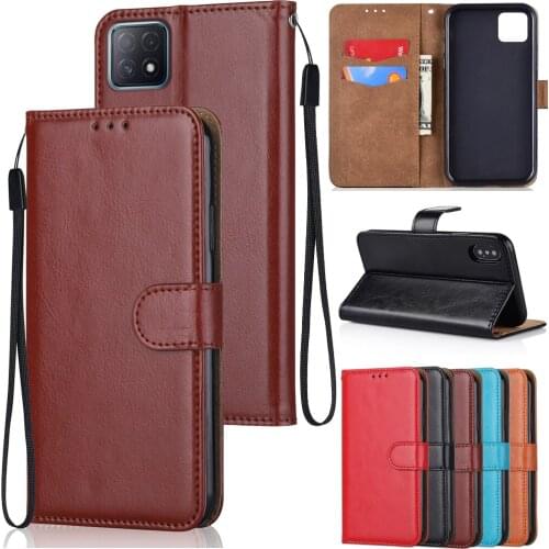 Flip Leather Case for OPPO A35 A15S A12 A11K A1K A54 A55 A74 A93 A94 A73 5G F19 Find X3 X2 Pro Lite Neo A5 A9 2020 Wallet Cover