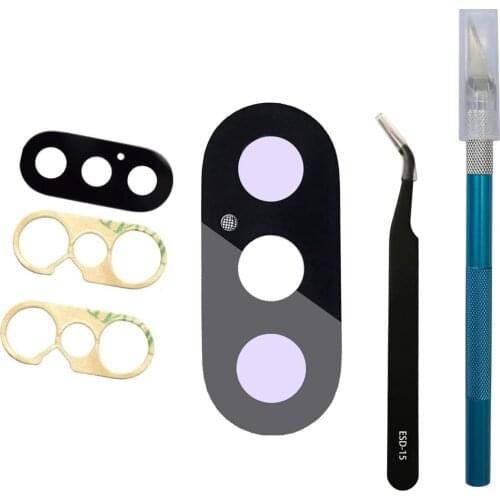 Rear Back Camera Glass Lens Cover For iPhone 6 6S 6SP 7 7P 8 Plus X XR XS 11 12 Pro Max With Adhesive and Repair Tools
