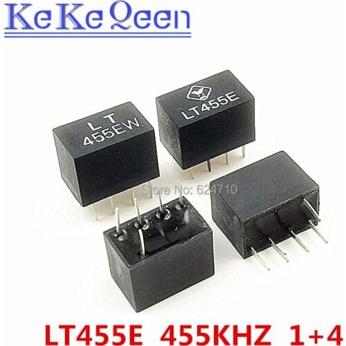 LT455EW LT455E LT 455E 1+4 5Pin DIP-5 455KHz ceramic filter For communication