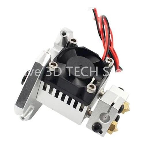 1.75/0.4mm Delta Kossel V6 Aluminum Alloy metal Dual fisheye effector hotend full kit withwith Fan kit for 3D printer