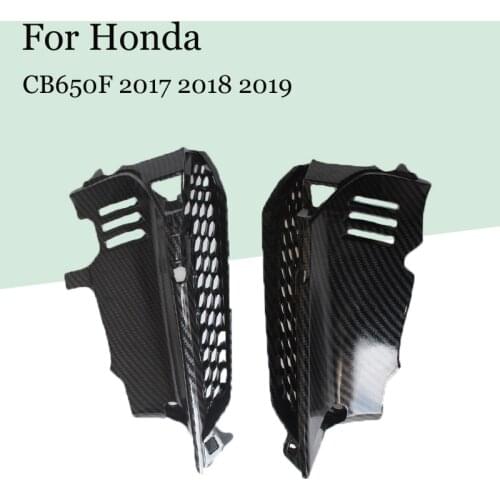 Motorcycle Matte black & carbon fibre Air Vent Panel Trim Fairing Two styles For Honda CB650F 2017 2018 2019 CB 650F Accessorie