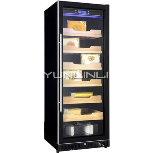 Single-door Cigar Humidor Constant Temperature & Humidity Cigar Storage Cabinet Six-layer Cigar Case HM-120XC