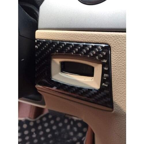 Carbon Fiber Car Key Hole Start Stop Engine Button Ignition Panel Frame Trim Cover for BMW 3 Series E90 E92 E93 2005-2012
