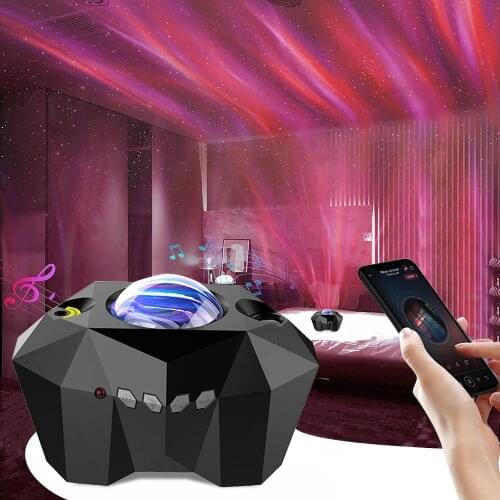 Star Light Projector Led Lamp Galaxy for Bedroom Party Christmas Room Decoration&Xmas Day Gifts Remote Control Music Player 2021