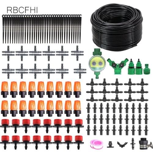RBCFHl 5-50M Automatic Garden Watering Garden Timer Intelligence Irrigation Cooling System Adjustable Dripper