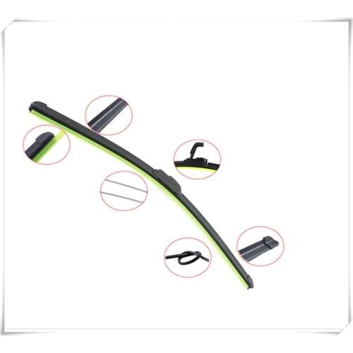 Universal car U-shaped soft frameless auto windshield wiper blade inch for Suzuki Aerio Ciaz Equator Esteem Forenza Forsa Grand