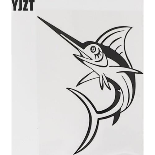 YJZT 12.3CM×16.5CM Personality Marine Organism Fish Decal Car Stickers Vinyl 13D-1232